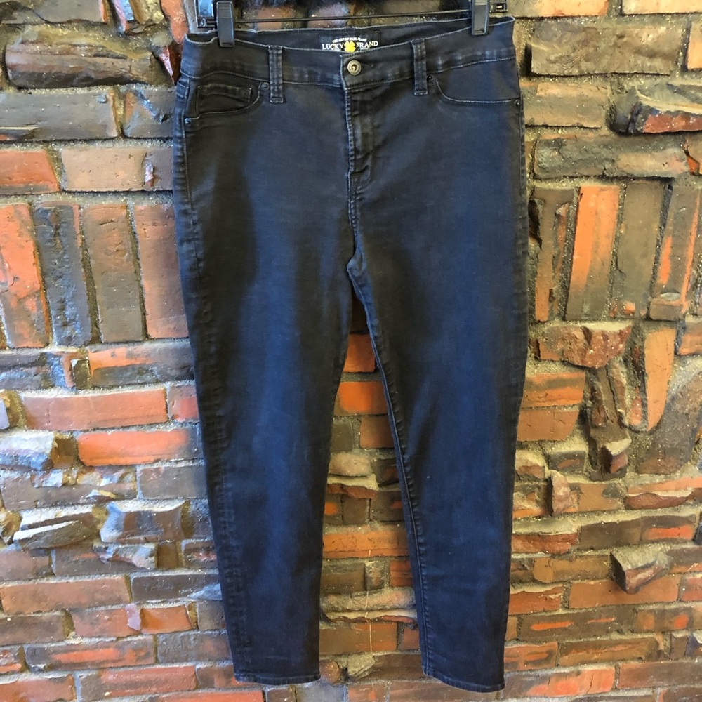Women’s Lucky Brand Jeggings Size 14/32 Black 29”